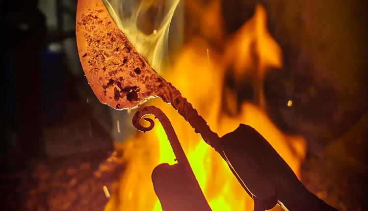 Knife making in action!