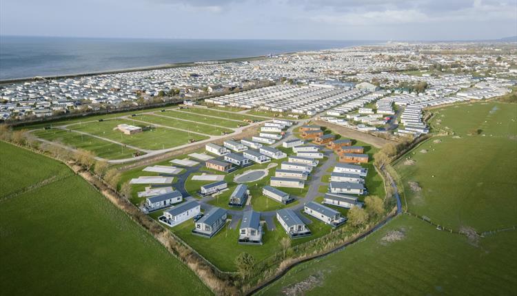 Drone aerial photography of Ty Mawr Holiday Park