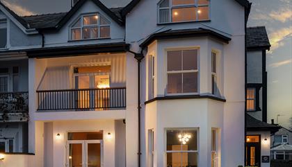 Camilla House lon sarn bach abersoch exteriorat dusk