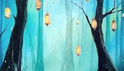 Paint a lantern forest at Sheldon's Cafe Bar in Colwyn Bay