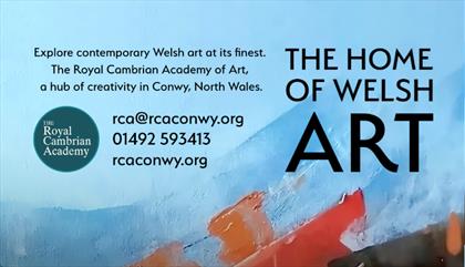 A graphic showing the name of the RCA with website details reading rcaconwy.org