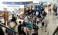 A view of the departure lounge