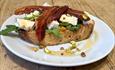 Sourdough stacked brunch menu
