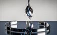 Contemporary sterling silver twist necklace with matching sterling silver twist bracelet. Handmade by Agau Jewellery Studio.