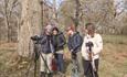 Brad Carr demonstrating how to work a DSLR camera to his landscape photography workshop clients.