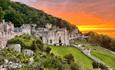 Gwrych Castle at Sunset