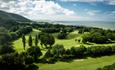 Abergele Golf Course - Overview of the course from above.