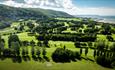 Overview of Abergele Golf Club's course.