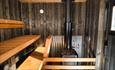 Finnish sauna interior