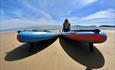 Paddleboards on Abersoch beach