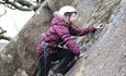 school group climbing