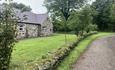 The grounds - here is the rear view of the cottages.