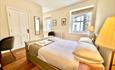 Double bedroom with town view