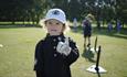 One of our juniors perfecting her golf technique