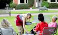 Refreshments served on the fron lawn