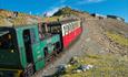 steam train on snowdon