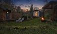 Orme glamping pod and gardens with hot tub and sauna