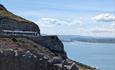 View of Llandudno Land Trains from the Great Orme towards Conwy.