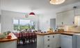 photo of kitchen and dining in Ty Mawr cottage