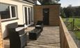 there are 4 steps to the decking