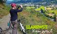 Scooter route above the Conwy Valley