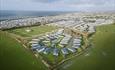 Drone aerial photography of Ty Mawr Holiday Park