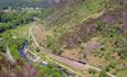 Welsh Highland Railway aerial view