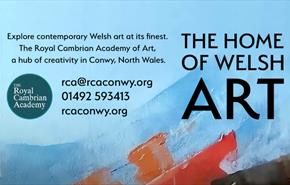 A graphic showing the name of the RCA with website details reading rcaconwy.org