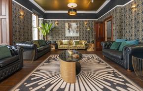 The Belmont Barmouth luxury lounge, with sea views