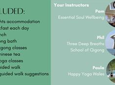 3 night wellness break in Llandudno: Gong bath, Qigong, Yoga and Guided Walk