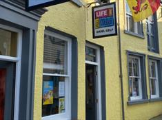Life: Full Colour art gallery, located at 23-25 Hole in the Wall Street, Caernarfon