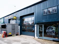 Front of brewery and taproom