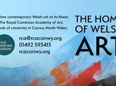 A graphic showing the name of the RCA with website details reading rcaconwy.org