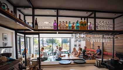 Image of the interior of Aber Falls Distillery Cafe