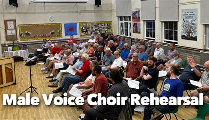 Fron Male Voice Choir Rehersals