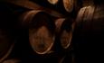 Whisky barrels in Aber Falls Distillery