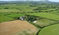 A lovely Ariel shot of Rhosydd Bach, as you can see, we are rural.
