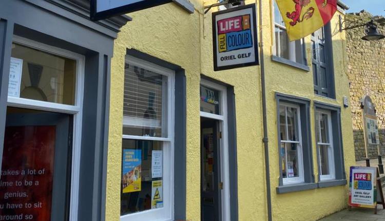 Life: Full Colour art gallery, located at 23-25 Hole in the Wall Street, Caernarfon
