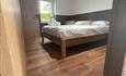 A double bedroom from one of our lodges in Llanrwst.