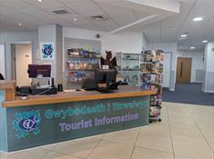 Front desk of Llandudno Tourist Information Service