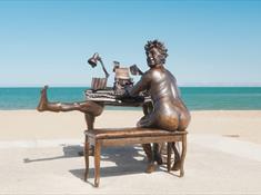 Terry Jones Statue Blue Sk