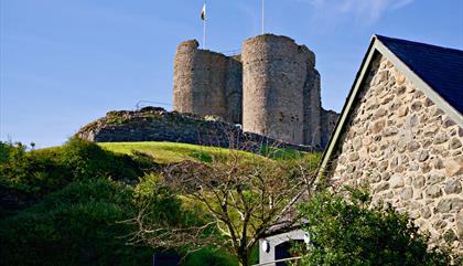 Porthyraur castle view