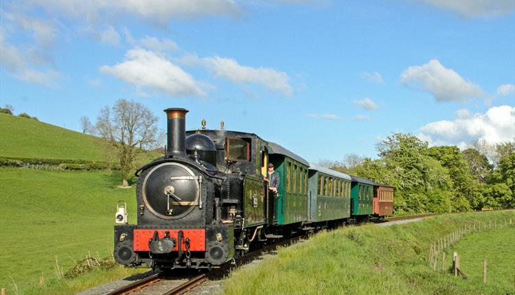 The Earl  steaming through Mid Wales