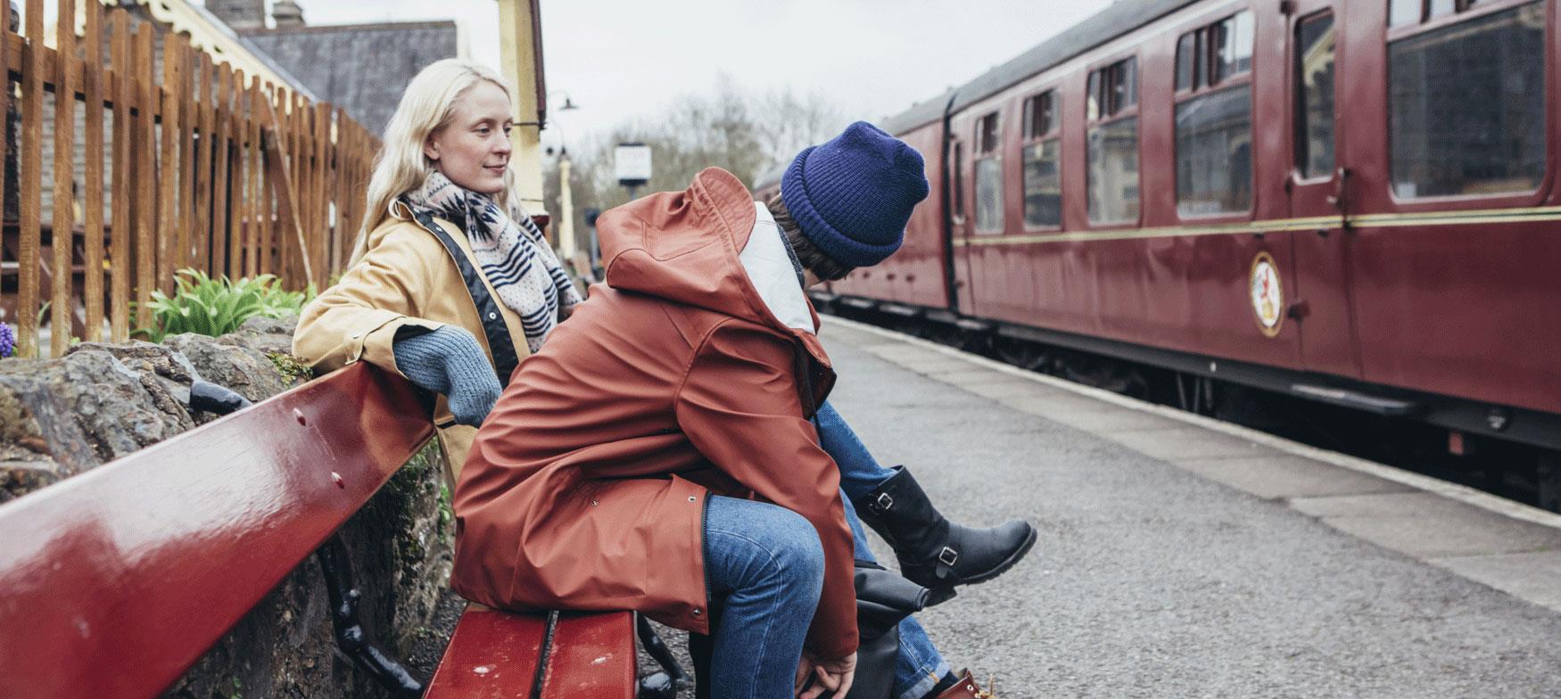 Waiting for a train on the Great West Way