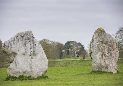 Walkers amongst the Avebury Stone Circle