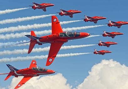 Red arrows