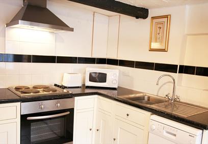 One of the kitchens in one of Sheephouse Manor Cottages