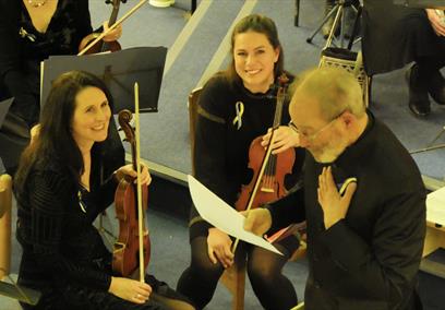 Conductor and two soloists