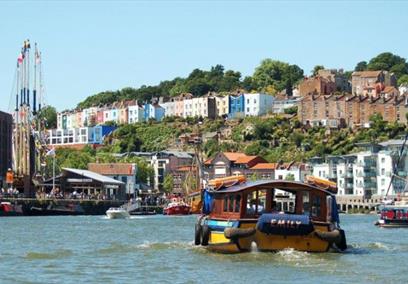 Bristol Ferry in the harbour near SS Great Britain