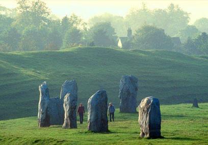 Avebury Stone Circle During Summer